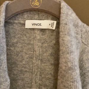 VINCE wool/cashmere sweater vest w/pockets size M